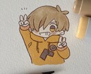 アナログイラスト、手描きイラスト描きます 原画を発送する事も可能です！手元に置きたい方におすすめです。 イメージ6