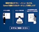 チラシ・メニュー・画像をCanvaで再現します 画像や紙のチラシなどをCanvaで編集できるデータとして再現 イメージ1