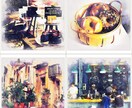 写真加工:リアルな質感の水彩イラスト風に加工します 似顔絵、サムネ、イラスト背景、結婚式、ウェルカムボード用に イメージ10