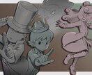 色んなイラストをお描きします アイコン、立ち絵、1枚絵、キャラクターデザイン等 イメージ8