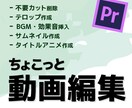 ちょっとした動画を作りたい方！簡単編集お受けします 不要カット削除、テロップ付け、BGM挿入、サムネイル作成など イメージ1