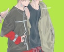アイコン・一枚絵・イラスト全般承ります ✳︎お洒落と色彩とお顔に凝ったイラスト✳︎ イメージ2