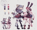 異形頭のキャラクターデザイン制作します TRPG用立ち絵、キャラデザイン イメージ3