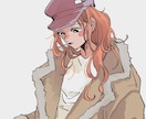 雰囲気あるおしゃれな女の子描きます SNS用アイコンやブログの挿絵などに…！ イメージ6