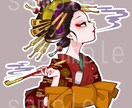 SNSアイコンに使えるイラスト、作成します 洋風の可愛いから和風の妖艶までお任せください！ イメージ2