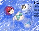 キャラクターの一枚絵を描きます 線のある筋肉を描くのが得意です。 イメージ4