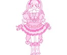 ゆめかわ絵柄のシンプルイラストを描きます ピンクや紫を基調としたシンプルタッチのゆめかわイラスト イメージ2