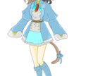 魔道士系の猫娘キャラデザとなっています 魔道士系をモチーフにした猫娘キャラデザとなっています。 イメージ2