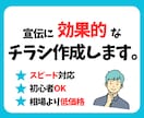格安：チラシのデザインをします 効果のあるチラシ（片面）を作成いたします イメージ1