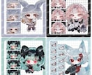 かわいいミニキャライラストお描きします short動画・サムネイル・アイコン等に！表情差分付き︎‪‪ イメージ2