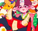 POPでかわいい1枚絵を描きます カラフルなイラストで人目をひきます！ イメージ6