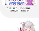VTuberさん向けの3Dモデル作成しますます 画像1枚からでOK！キャラクター3Dモデリング致します！ イメージ5