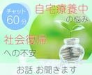 60分チャットで！自宅療養中のお悩みをお聞きします 「辛い気持ち吐き出したい」「良くなりたい」「社会復帰」を応援 イメージ1