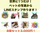 あなたの大切なペットのLINEスタンプを作ります 可愛くて使いやすいLINEスタンプを作ります！ イメージ1