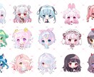 2頭身の可愛いデフォルメを描きます もちもちちゅるキラで可愛いを求めてる方に イメージ2