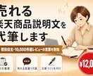 楽天 商品説明文作成｜売上が上がる文案ます 楽天での販売経験23年。売上が上がる説明文をお作りします イメージ1