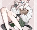 SNS用のイラストお描きします 正方形からA4サイズまで対応可能！ イメージ1