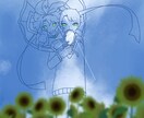 イラストを作成します 一枚絵から立ち絵まで、受け付けています。 イメージ1