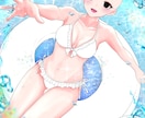 水着量産イラストを描きます 超短納期!8月までの期間限定水着イラスト☆ イメージ4