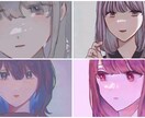 ゆめかわ、儚げな女の子をイラスト描きます 夢絵、3L、コテキャなんでも◎アイコン、ヘッダー、サムネに！ イメージ3