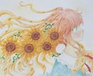 優しく温かみのあるファンタジーなイラストを描きます 透明水彩で優しく温かみのある横顔のイラスト。 イメージ3