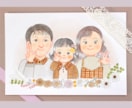 色鉛筆で家族やペットの似顔絵お描きします 背景基本無料&下書き修正何回でも◎原画とデータどちらも納品！ イメージ3