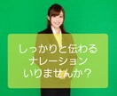 あなたの欲しいカッチリしっかりナレーション作ります お仕事、企業をアピールするのに相応しい音声をGETしましょう イメージ1