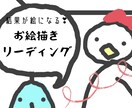 リーディングの結果を即興で絵にしてお伝えします ゆるくて気が抜ける新感覚リーディング！ イメージ1