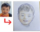 やさしい鉛筆タッチの似顔絵をお描きします 出産祝い・記念日に。心がほっとする色鉛筆の手描きタッチ イメージ3
