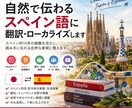 自然で伝わるスペイン語に翻訳ローカライズします スペイン約15年の経験を活かし自然な表現に整えます イメージ1