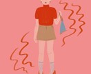 Instagramで使えるおしゃれ女子を描きます 美容系やファッションに特化し映える色彩のイラストを提供します イメージ3
