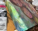 温かくて絵画的✨オシャレでそっくりな似顔絵描きます アクリル画の多彩なカラー、世界に一つの記念になる似顔絵作品 イメージ3