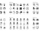 視認性のあるアイコン・ピクトグラムを制作します 【人や物、場所などわかりやすい、伝えやすい線画のアイコン】 イメージ5