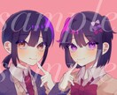 アイコン、夢絵等描きます バスト～全身様々なイラストを作成させて頂きます！ イメージ3