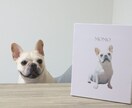 ペットのくすみカラー背景キャンバスアート制作します 多頭飼い、うさぎ、ハムスター、鳥も大歓迎！プレゼントにも イメージ3