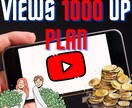 YouTube再生回数1000回～増！特典付けます YouTubeで伸び悩んでいる方へ！【安心価格】【安心保証】 イメージ1