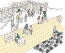 ある様子や光景を描いたイラストを提供いたします イベントポスターや挿絵等、用途に合わせた情景を描きます イメージ1