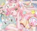 商用利用込み♡キラふわ可愛いイラストお届けします VTuber･サムネ･立ち絵・グッズなど様々な用途対応可◎ イメージ6