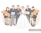 おしゃれな結婚式に♡かわいく似てる似顔絵描きます シンプルでも目を引くウェルカムボード/結婚祝い/両親贈呈品 イメージ3