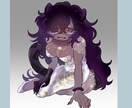 カッコ可愛いキャラクターイラストを描きます 人物透過お渡しします。サムネ、動画、返礼品にも イメージ1