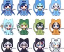 並べてかわいい！けもみみふーど量産SD描きます グッズ・返礼品に◎ 5種類のけもみみふーどをお届けします イメージ4