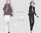 TRPG用立ち絵製作いたします はっきりした艶のあるアニメ塗りが得意です！ イメージ2