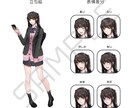 キャラクター立ち絵の作成承ります TRPG等で使用するキャラクター立ち絵、表情差分作成 イメージ3