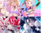 クオリティの高いアイコンイラスト制作します 歌ってみたMV、キービジュ、サムネ、グッズ、挿絵などにも！ イメージ3