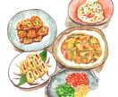 ほっこりあったかいおいしそうな食べ物描きます！ます 食べ物と共にお店の紹介も可能！ イメージ3
