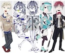TRPG・Vtuber等◼︎胸上〜全身描きます 修正無制限！個性的なデザインを考えるのが好きです！ イメージ6