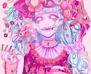 毒のあるかわいい女の子描きます 独自の毒々しくて危うい感じのかわいい女の子をお届けします。 イメージ3