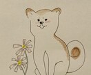 ほんわか、かわいいイラスト描きます 犬をはじめ動物など、色鉛筆で手描きで仕上げます。 イメージ3