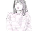 オシャレなあなたを絵にします お写真いただき、ちょっとお洒落なイラストにします〜似顔絵 イメージ1