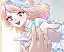 オリキャラ・創作キャラのイラストをお描きします SNSアイコン・男女・創作◎／ゆめかわ〜ダーク描けます！ イメージ2
